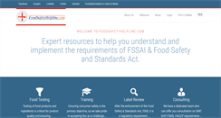 Desktop Screenshot of foodsafetyhelpline.com